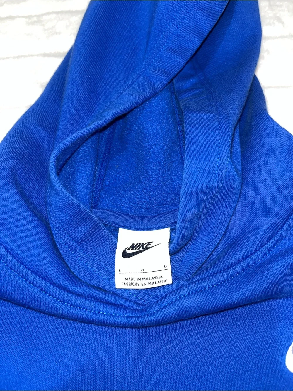 Nike Royal Blue Pullover Hoodie - Kids